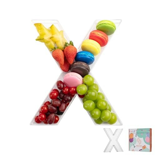 11-Inch Clear Acrylic Letter X Charcuterie Tray: $8.79 11-Inch Clear Acrylic Letter X Charcuterie Tray: $8.79