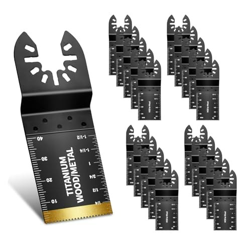Hiinny 20-Piece Oscillating Tool Blade Set: $9.99