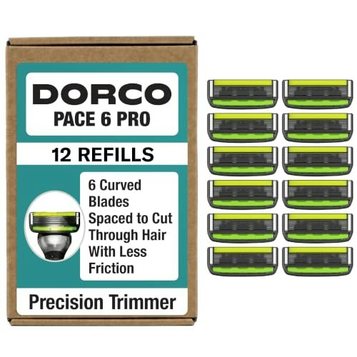 Dorco Pace 6 Pro Razor Blade Refills 12-Pack: $23.19 Dorco Pace 6 Pro Razor Blade Refills 12-Pack: $23.19