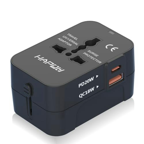 Hapow Universal Travel Adapter: $8.95 Hapow Universal Travel Adapter: $8.95