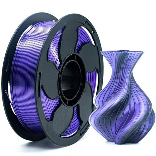 Silk Dual Color Black and Purple 1.75mm 1kg PLA 3D Printer Filament: $17.58 Silk Dual Color Black and Purple 1.75mm 1kg PLA 3D Printer Filament: $17.58
