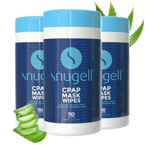 Snugell Unscented CPAP Mask Wipes 330-Count: $19.99 Snugell Unscented CPAP Mask Wipes 330-Count: $19.99