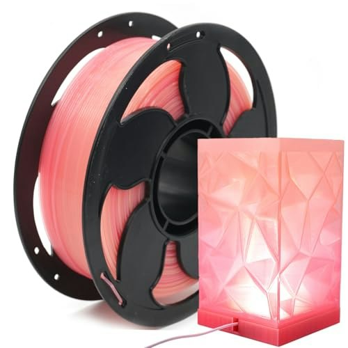 Translucent Rainbow Peach Pink Glitter 1.75mm PLA 3D Printer Filament 1kg: $19.18 Translucent Rainbow Peach Pink Glitter 1.75mm PLA 3D Printer Filament 1kg: $19.18
