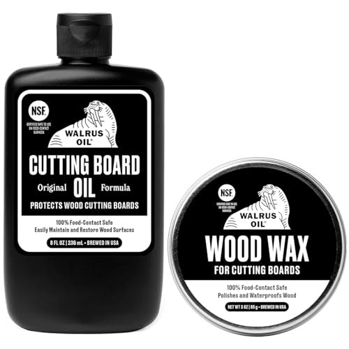 Walrus Oil Cutting Board Oil and Wood Wax Set: $19.96