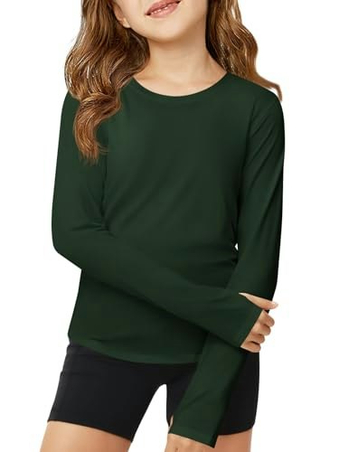Haloumoning Girls Long Sleeve Athletic Yoga Shirt: $7.98 Haloumoning Girls Long Sleeve Athletic Yoga Shirt: $7.98