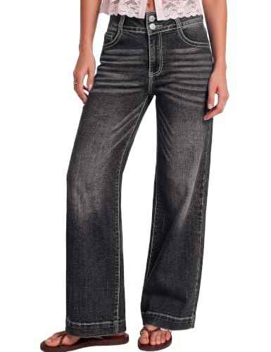 Luvamia Women's Wide Leg Jeans: $28.11