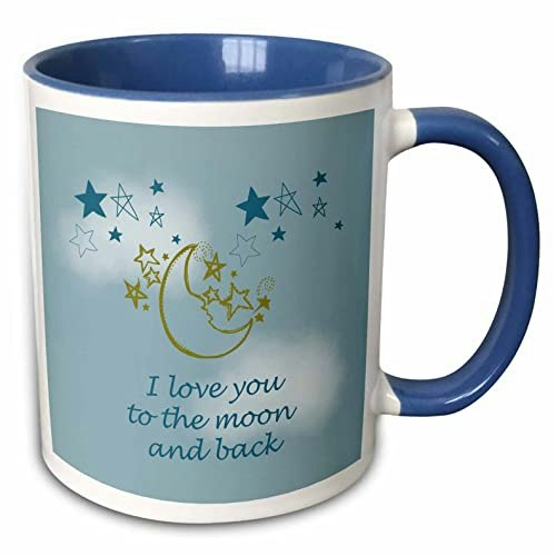 3dRose I Love You to the Moon and Back 11-oz. Two-Tone Mug: $11.57 3dRose I Love You to the Moon and Back 11-oz. Two-Tone Mug: $11.57