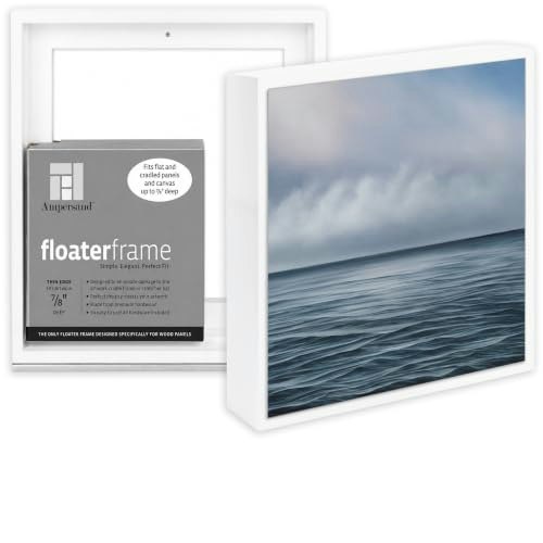 Ampersand 8x8-inch White Wood Floater Frame: $39.53 Ampersand 8x8-inch White Wood Floater Frame: $39.53