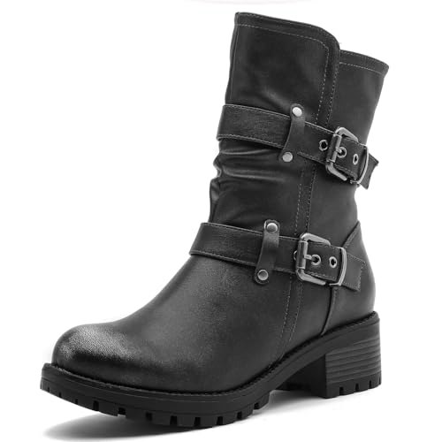 Globalwin Women's Black Combat Boots: $24.31 Globalwin Women's Black Combat Boots: $24.31