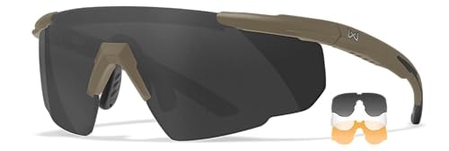 Wiley X Saber Advanced Interchangeable Lens Ballistic Safety Glasses: $57.98