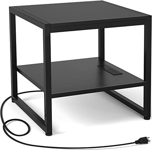 Homieasy End Table with Charging Station: $55.99