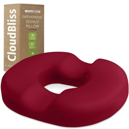 CloudBliss Memory Foam Donut Seat Cushion: $18.98