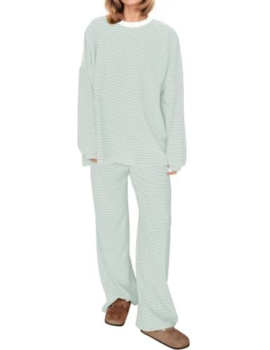 Missactiver Women's 2-Piece Striped Lounge Set: $26.15 Missactiver Women's 2-Piece Striped Lounge Set: $26.15