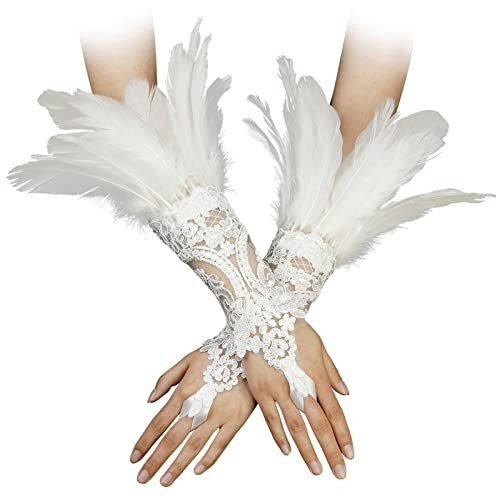 Homelex Women's Lace Feather Gloves: $14.99 Homelex Women's Lace Feather Gloves: $14.99