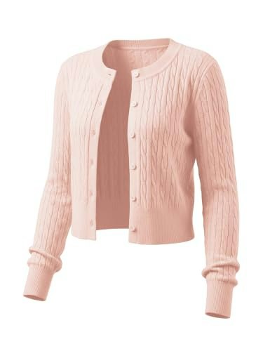 Letdiosto Women's Cropped Cardigan Sweater: $19.99
