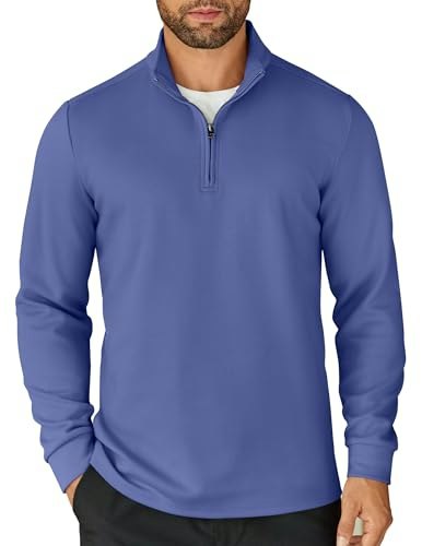 Coofandy Men's Quarter Zip Lightweight Mock Neck Sweatshirt: $18.98 Coofandy Men's Quarter Zip Lightweight Mock Neck Sweatshirt: $18.98
