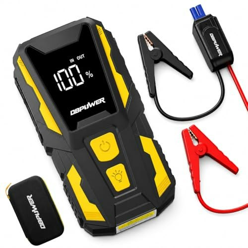 DBPOWER 5,000A 74Wh Car Battery Jump Starter: $42.56