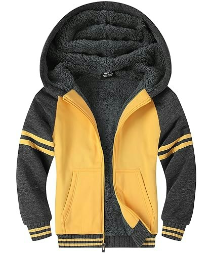 Zity Boys Sherpa-Lined Zip-Up Fleece Hoodie: $28.48 Zity Boys Sherpa-Lined Zip-Up Fleece Hoodie: $28.48