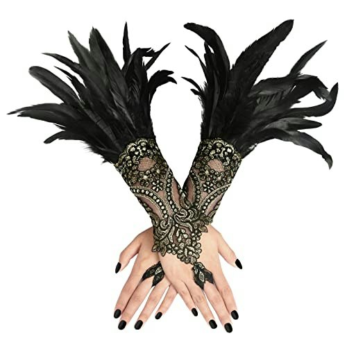 Homelex Women's Lace Feather Gloves: $15.99 Homelex Women's Lace Feather Gloves: $15.99