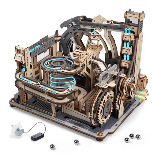 Robotime LGC01 Motorized 3D Wooden Marble Run Puzzle: $47.99 Robotime LGC01 Motorized 3D Wooden Marble Run Puzzle: $47.99