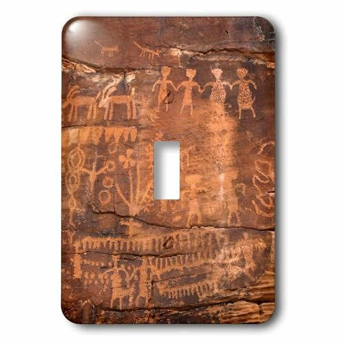 3dRose Southwest Indian Petroglyphs Single Toggle Switch: $14.39