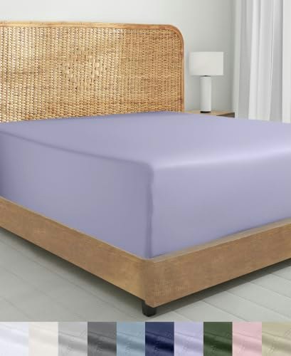 California Design Den California King Organic Cotton Fitted Sheet: $30.39