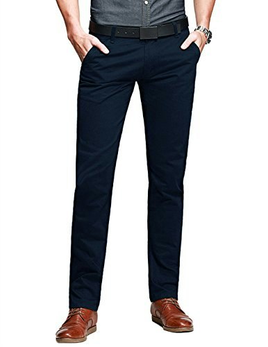 Match Men's Regular-Fit Casual Flat Front Chino Pants: $19.99