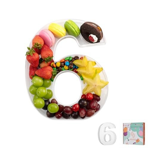 11-Inch Clear Acrylic Fillable Alphabet Charcuterie Tray 6-Pack: $15.19