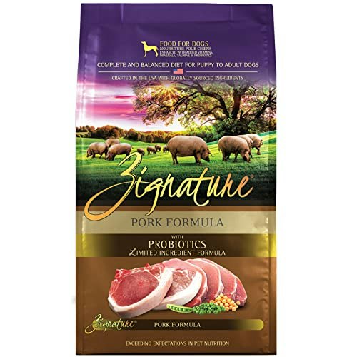 Zignature Pork Limited Ingredient Dry Dog Food 4lb: $10.68