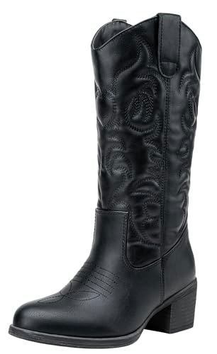 Vepose Women's 9801 Mid-Calf Cowboy Boots: $37.99