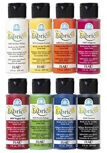 FolkArt Brush-on Fabric Acrylic Paint Beginner Set: $10.04