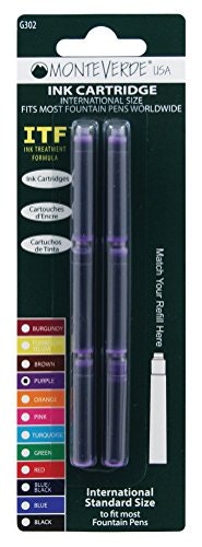 Monteverde Fountain Pen Ink Cartridge 6-Pack: $2.37 Monteverde Fountain Pen Ink Cartridge 6-Pack: $2.37