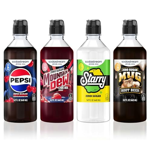 Sodastream Soda Syrup Variety 4-Pack: $20.49