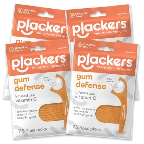 Plackers Gum Defense Vitamin C Floss Picks 75-Count 4-Pack: $8.44 Plackers Gum Defense Vitamin C Floss Picks 75-Count 4-Pack: $8.44