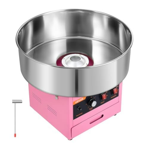 Vevor 1,000W Commercial Cotton Candy Machine: $101.92 Vevor 1,000W Commercial Cotton Candy Machine: $101.92