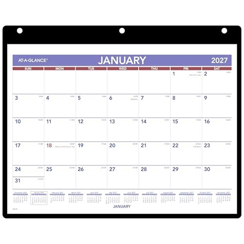 AT-A-GLANCE 2027 Monthly Wall and Desk Calendar: $13.39 AT-A-GLANCE 2027 Monthly Wall and Desk Calendar: $13.39