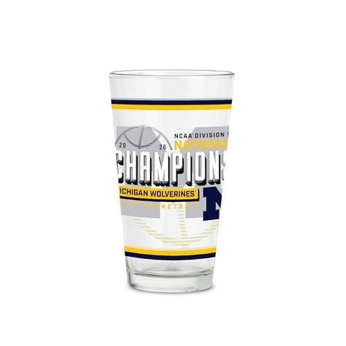 Rico Industries Michigan Wolverines 2026 National Champions 16-oz Pint Glass: $18.99