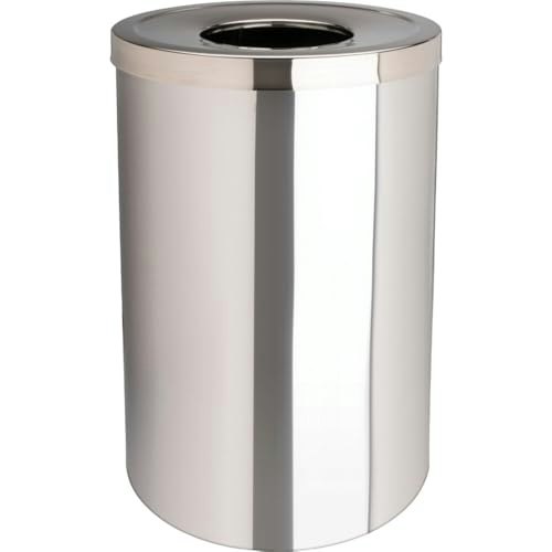 Genuine Joe 30-Gallon Stainless Steel Round Indoor Waste Receptacle: $229.69 Genuine Joe 30-Gallon Stainless Steel Round Indoor Waste Receptacle: $229.69