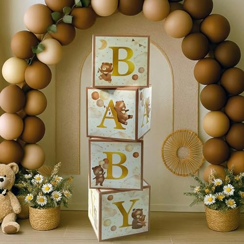 Kate Aspen We Can Bearly Wait Baby Shower Decoration Blocks 4-Pack: $14.66 Kate Aspen We Can Bearly Wait Baby Shower Decoration Blocks 4-Pack: $14.66