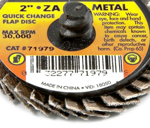 Forney 2-Inch 80-Grit Quick Change Abrasive Flap Disc: $5.80 Forney 2-Inch 80-Grit Quick Change Abrasive Flap Disc: $5.80