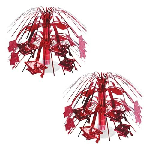 Beistle 7.5-inch Graduation Cap Mini Cascade Centerpiece 2-Pack: $10.91