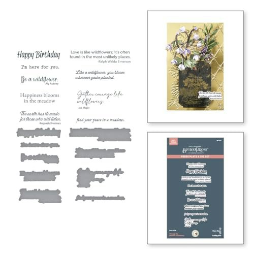 Spellbinders Through the Meadow BetterPress Plate & Die Set: $15.50