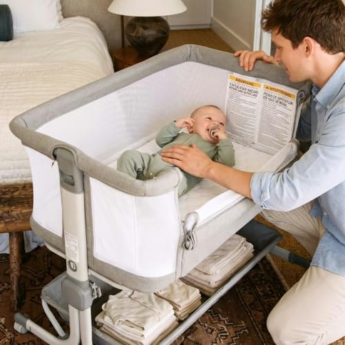 Infans 3-in-1 Baby Bedside Bassinet: $75.99