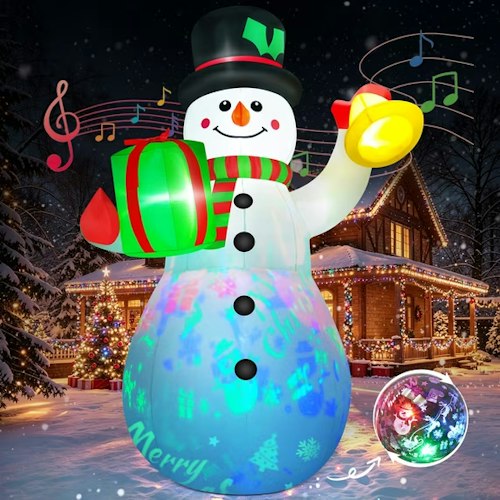 Yexmas 6.3-Foot Christmas Inflatable Snowman for $30 + free shipping w/ $35