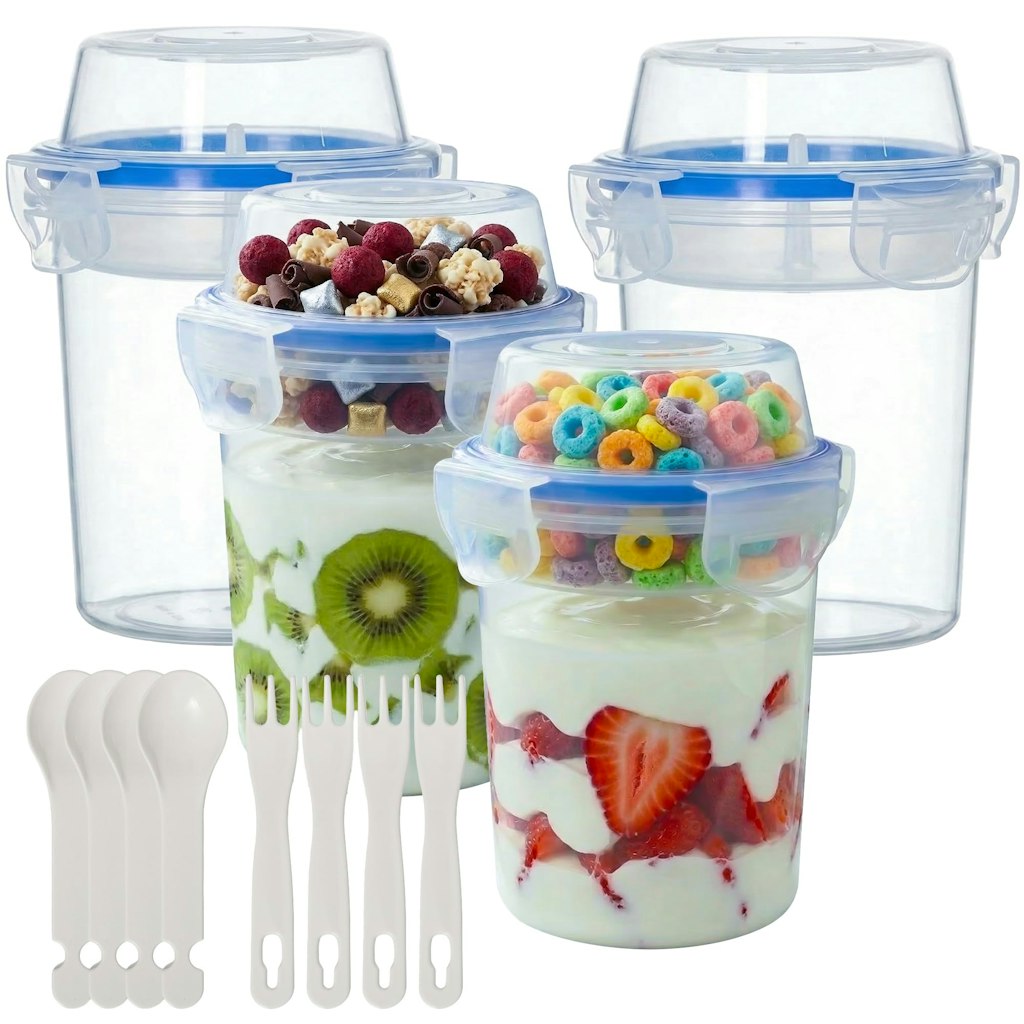 Basicwise 480ml Airtight Storage Containers 4-Pack: $15
