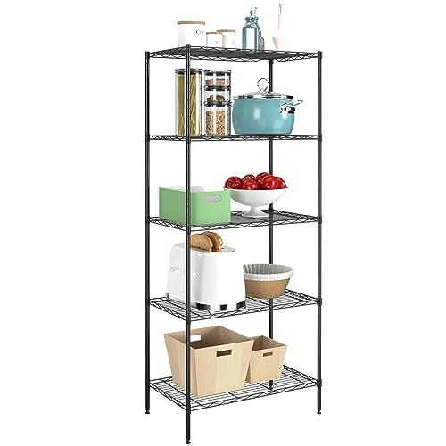 PayLessHere 5-Tier Heavy Duty Wire Shelving Unit: $40.99 PayLessHere 5-Tier Heavy Duty Wire Shelving Unit: $40.99