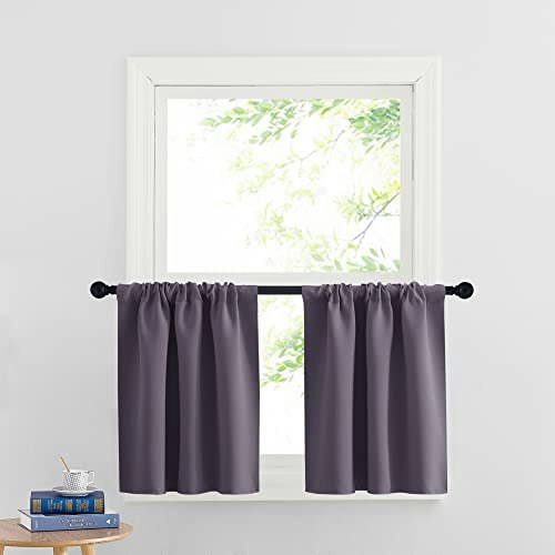 RYB Home Blackout Curtain Tiers 2-Pack: $4 RYB Home Blackout Curtain Tiers 2-Pack: $4