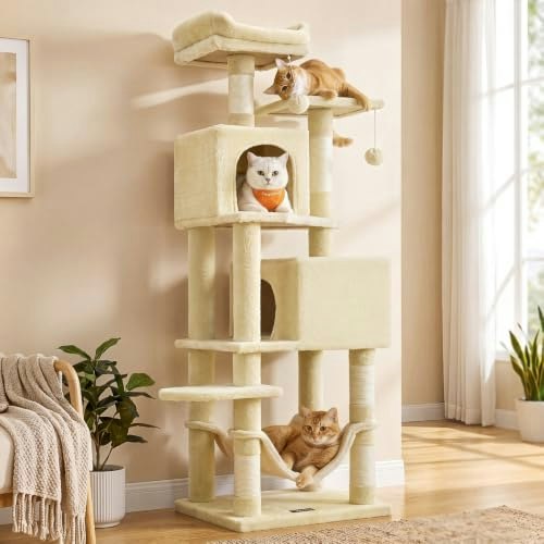 Feandrea 59.5-Inch Multi-Level Cat Tree: $47.69 Feandrea 59.5-Inch Multi-Level Cat Tree: $47.69