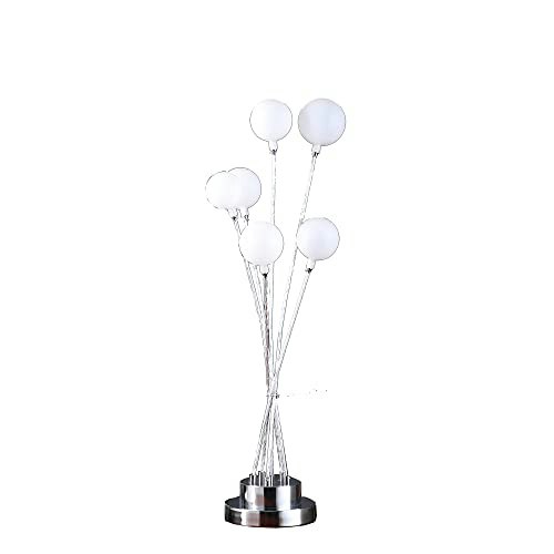 Ore 6-Light Acrylic Globe Aluminum LED Table Lamp: $28.77 Ore 6-Light Acrylic Globe Aluminum LED Table Lamp: $28.77