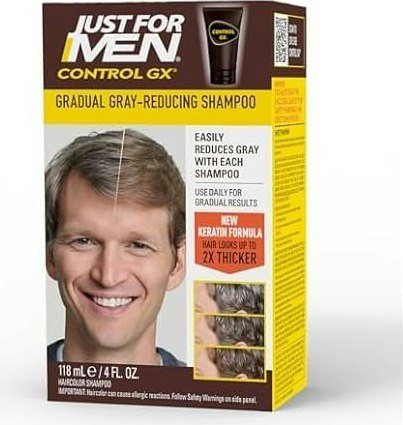 Just for Men Control GX Grey Reducing Shampoo 4-oz. Bottle: $9.99